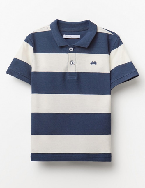 Playera tipo polo Sfera de algodón para niño