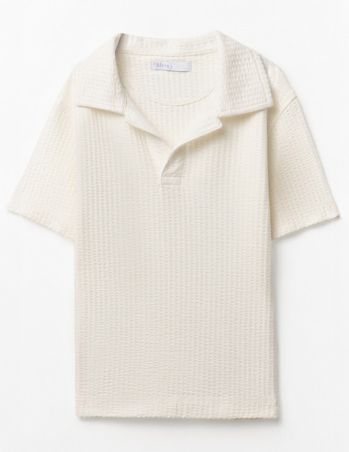 Playera tipo polo Sfera de algodón para niño