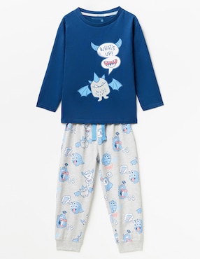 Set Pantalón Pijama Sfera Estampado Para Niño