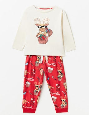 Conjunto Pijama Navideño Sfera Para Niño