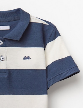 Playera tipo polo Sfera de algodón para niño