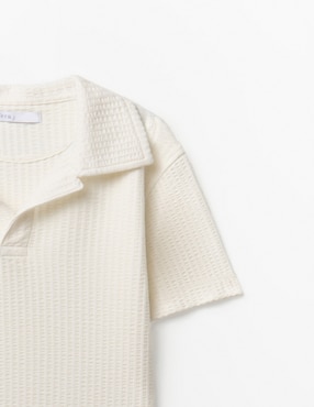 Playera tipo polo Sfera de algodón para niño