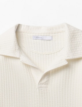 Playera tipo polo Sfera de algodón para niño