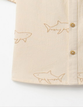 Camisa casual Sfera de algodón manga corta para niño